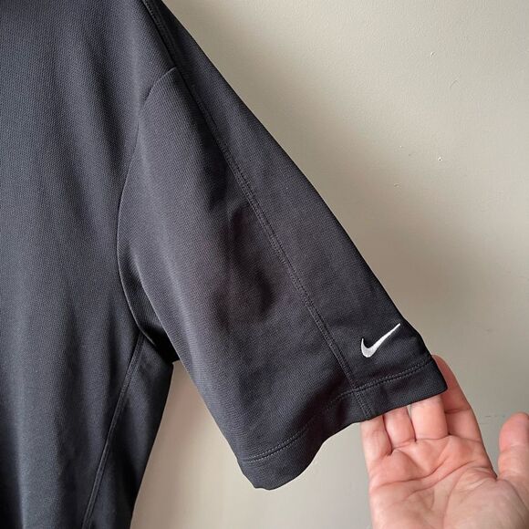 NIKE Dri-fit Black Short Sleeve Golf Shirt Size XL - Picture 7 of 9